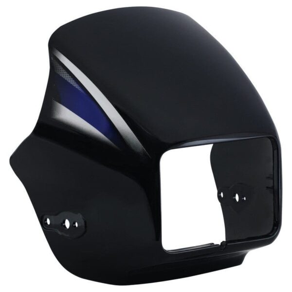 Hero Splendor Pro Headlight Visor Black Blue Sticker