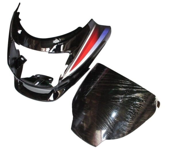headlight-visor-fit-for-hero-super-splendor-i3s-black-red Headlight Visor for Hero Super Splendor i3s Black Red