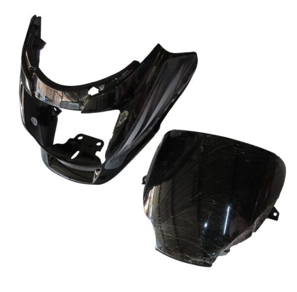 Headlight Visor for Hero Super Splendor Black Grey
