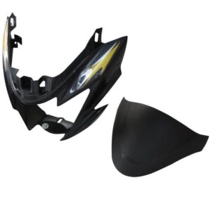 headlight-visor-fit-for-suzuki-hayate-with-glass-monsoon-grey Suzuki Hayate Headlight Visor Monsoon Grey