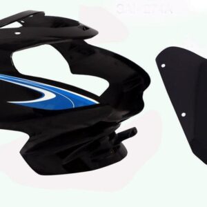headlight-visor-fit-for-tvs-star-sport-new-model-black-blue-sticker TVS Star Sport New Model Headlight Visor Black