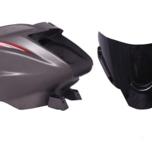 Headlight Visor for TVS Starcity Matte Titanium Grey