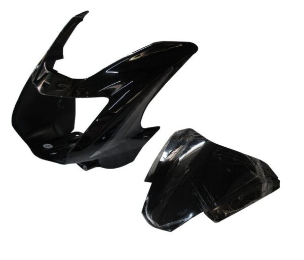 headlight-visor-fit-for-tvs-starcvti-110-cc-horse-type-black-grey-sticker Headlight Visor for TVS Star City 110 Black Grey
