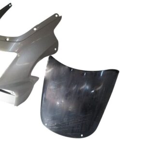 headlight-visor-fit-for-with-glass-hero-cbz-sparkle-silver Headlight Visor for Glass Hero CBZ