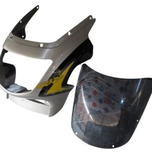 headlight-visor-fit-for-with-glass-hero-cbz-starsilver-black-yellow-cone Headlight Visor for Hero CBZ Starsilver Black Yellow Cone