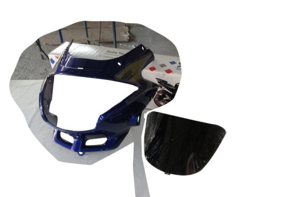 Headlight Visor for Glass Hero Glamour Old Model Blue