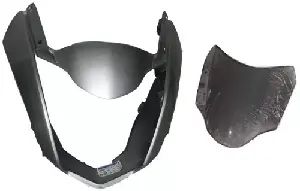 headlight-visor-for-cbz-extreme-grey-uf178b Headlight Visor for CBZ Extreme Grey