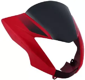 headlight-visor-for-glamour-black-red-uf165 Headlight Visor for Glamour UF165 Black Red