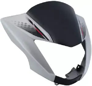 headlight-visor-for-glamour-grey-black-uf166d Headlight Visor for UF166D