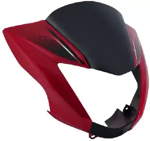 headlight-visor-for-glamour-red-black-uf166c Headlight Visor for UF166C