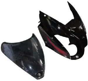 headlight-visor-for-pulsar-150-black-red-uf230 Pulsar 150 Headlight Visor Black Red UF230