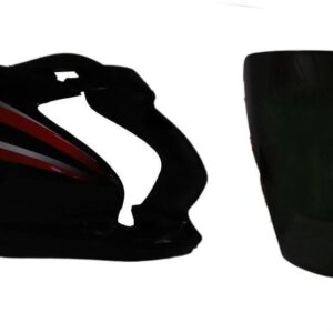 Headlight Visor for Hero Passion Pro BS6 2020 Black