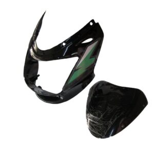 headlight-visor-with-glass-fit-for-bajaj-caliber-115-black-green-sticker Bajaj Caliber 115 Headlight Visor Black Green