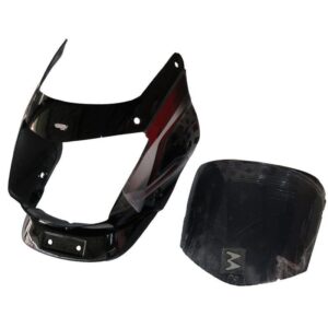 Bajaj Platina 125cc Headlight Visor Black Red