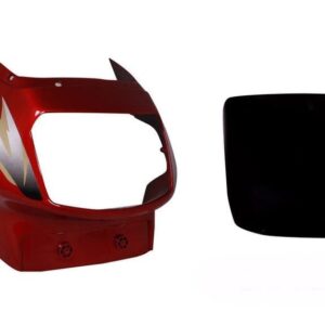 Headlight Visor for TVS Victor GL New Model Flame Red