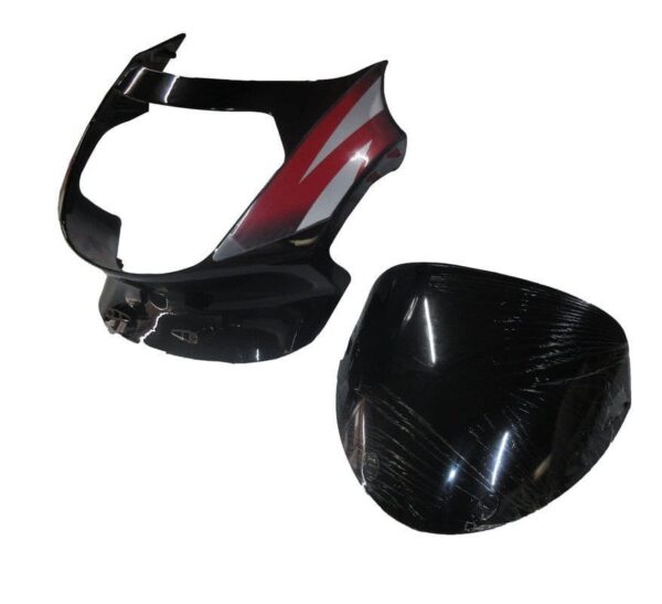 headlight-visor-with-glass-fit-for-tvs-victor-glx-black-red-sticker Headlight Visor for TVS Victor GLX Black Red