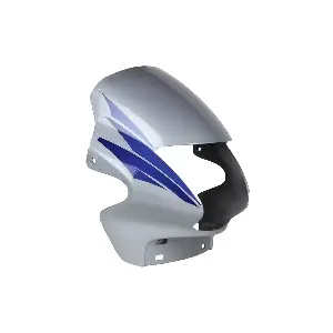 Headlight Visor for Hero Passion Plus Silver Blue