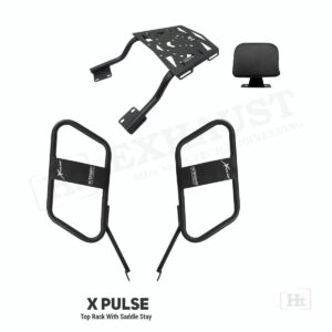 hitech-xpulse-200-top-rack-with-saddle-stay-removable-seat-rest Xpulse 200 Top Rack Seat Rest for Hero
