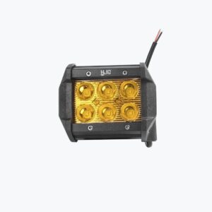 6 LED Square Yellow Light