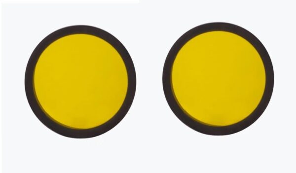 Yellow Round Fog Light Lens Caps 2 Pack
