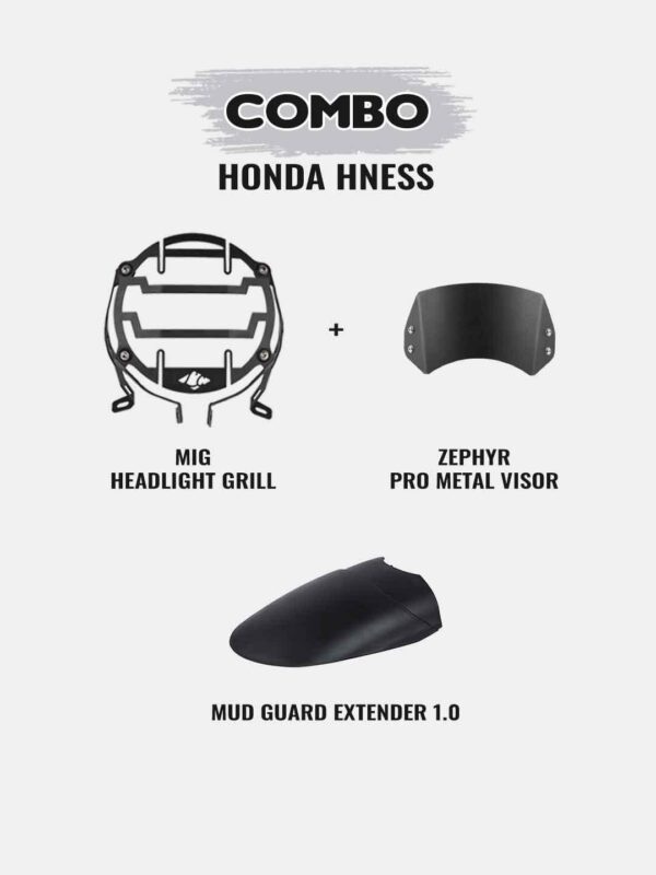Zephyr Headlight Grill Visor Mudguard Extender