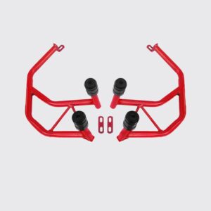 ht-apache-rtr-160-200-4v-structure-crash-guard-red-colour-with-4-metal Apache RTR 160 200 4V Crash Guard Red