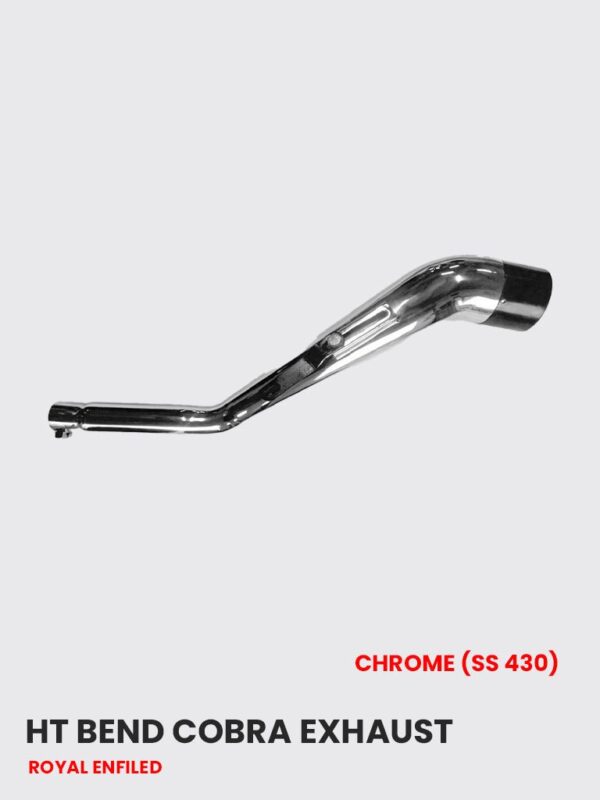 ht-bend-cobra-exhaust-chrome-ss-430-re-090c Exhaust Pipe for Harley Davidson Chrome