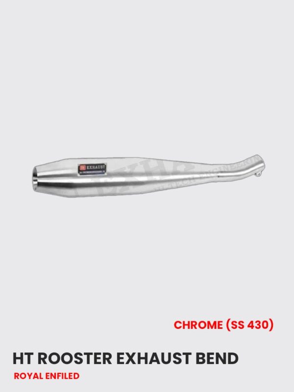 ht-rooster-exhaust-bend-chrome-ss-430-re-113c Exhaust Bend for Harley Davidson Chrome