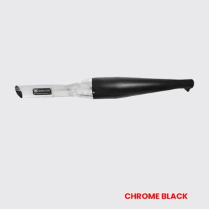 Rooster Exhaust Chrome Black for Motorcycle