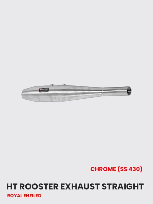 ht-rooster-exhaust-straight-chrome-ss-430-re-114c Exhaust Straight Chrome SS 430 for Harley Davidson