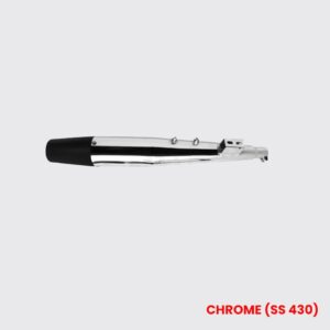 ht-wild-bore-reverse-cone-exhaust-chrome-ss-430-re-078c Chrome Exhaust for Harley Davidson