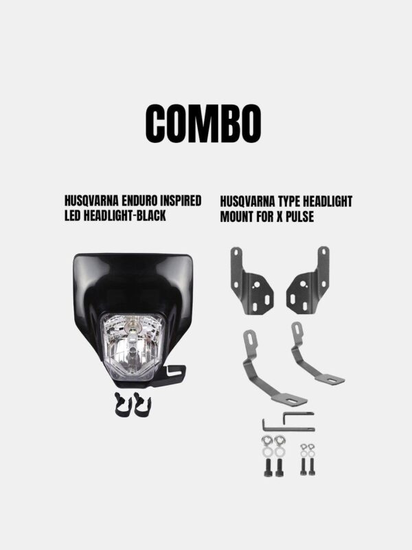 husqvarna-enduro-inspired-headlight-with-mount-black-for-x-pulse Husqvarna Enduro Headlight Black for Xpulse