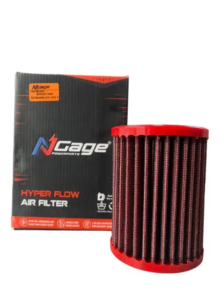 hyper-flow-air-filter-for-triumph-speed-400-scrambler-400-x-ngage-powerparts Hyperflow Air Filter for Triumph Speed 400 Scrambler 400 X