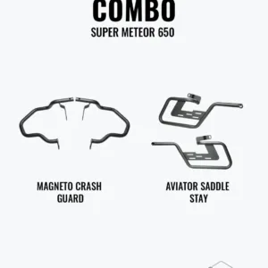 Aviator Saddle Stay Combo Crash Guard for Super Meteor 650