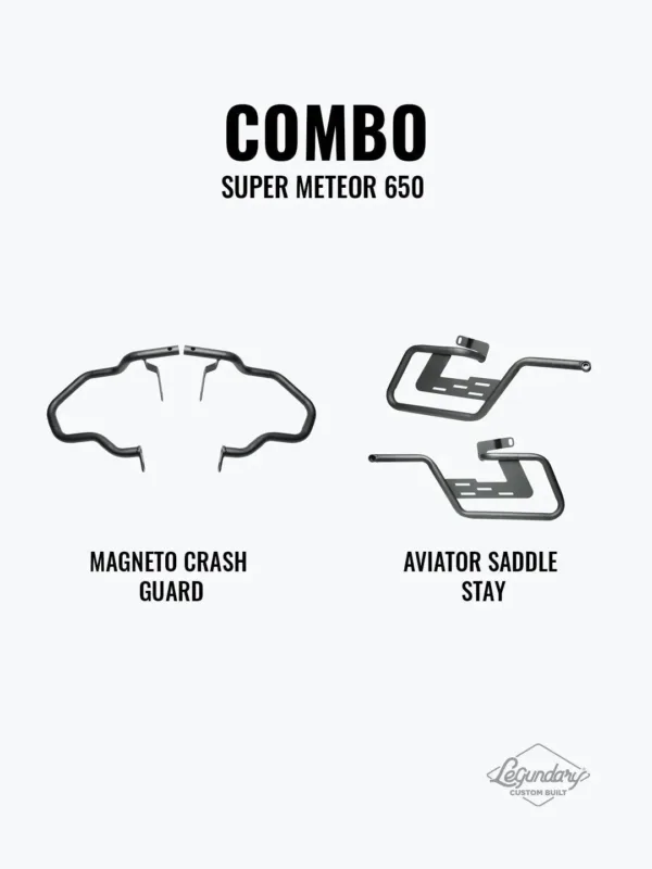 Aviator Saddle Stay Combo Crash Guard for Super Meteor 650