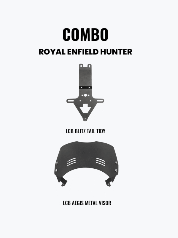 lcb-tail-tidy-metal-visor-combo-for-hunter-350 Tail Tidy Visor Combo for Hunter 350