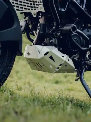 legundary-ktm-adv-390-2025-model-vambrace-bash-plate-silver KTM ADV 390 2025 Silver Bash Plate