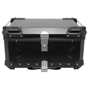lgp-80-litres-aluminium-alloy-top-box-waterproof-black-x-type-fits Aluminum Top Box for ATV Motorcycle Black