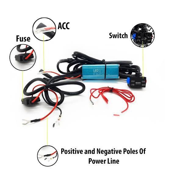 liu-hjg-premium-wire-harness-dual-colour-with-dual-switch-relay-fuse-flasher Wire Harness Dual Color for Car with Relay