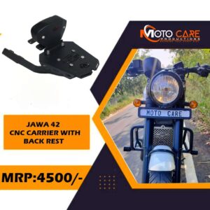 moto-care-cnc-plate-carrier-with-backrest-for-jawa-42 CNC Plate Carrier with Backrest Jawa 42