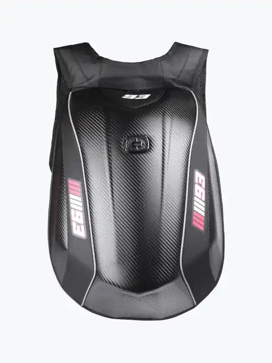 motorcycle-backpack-black-red Black Red Motorcycle Backpack