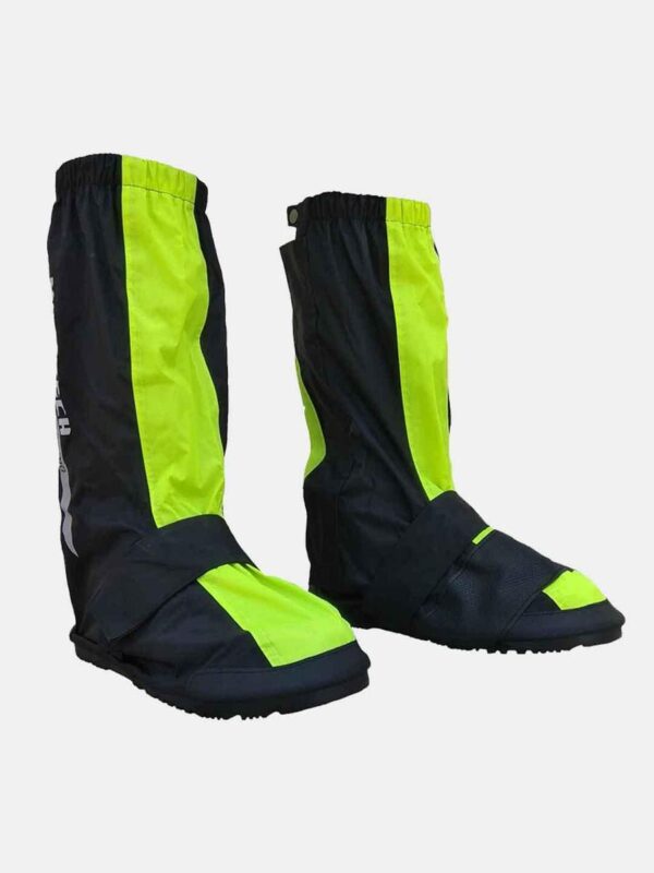 mototech-trooper-boot-covers-flu-green-black Mototech Trooper Boot Covers Flu Green Black