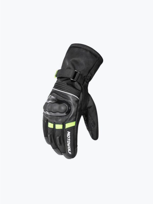 motowolf-gloves-black-green-0318 Motowolf Gloves Black Green Motorcycle 0318