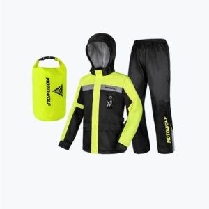 Motowolf Motorcycle Raincoat Yellow