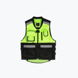 Motowolf Black Green Vest 0504
