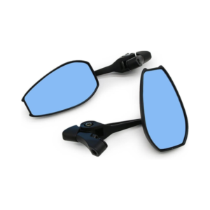 Motorcycle Mirrors Oval Anti Glare Short Stem Pair