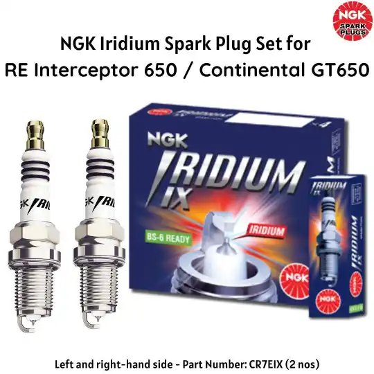 ngk-iridium-spark-plug-set-for-re-interceptor-650-continental-gt650-set NGK Iridium Spark Plugs RE Interceptor 650 CGT650