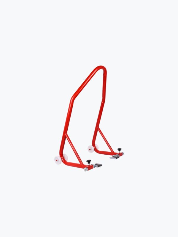 Red Paddock Stand Motorcycle