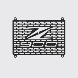 radiator-guard-for-kawasaki-z-900-2021-black-matt-and-silver-rd-732 Radiator Guard Kawasaki Z900 2021 Black Silver