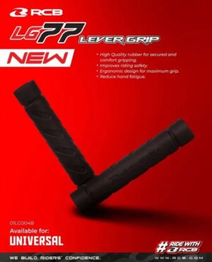 rcb-lg77-lever-grip-black-01lg004b RCB LG77 Lever Grip Black Motorcycle